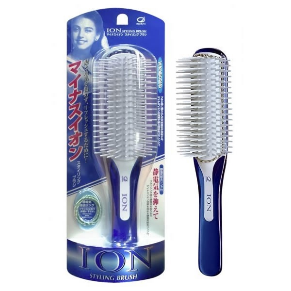 

Лечебная расческа Ikemoto negative ion blow styling brush с минералом турмалин большая