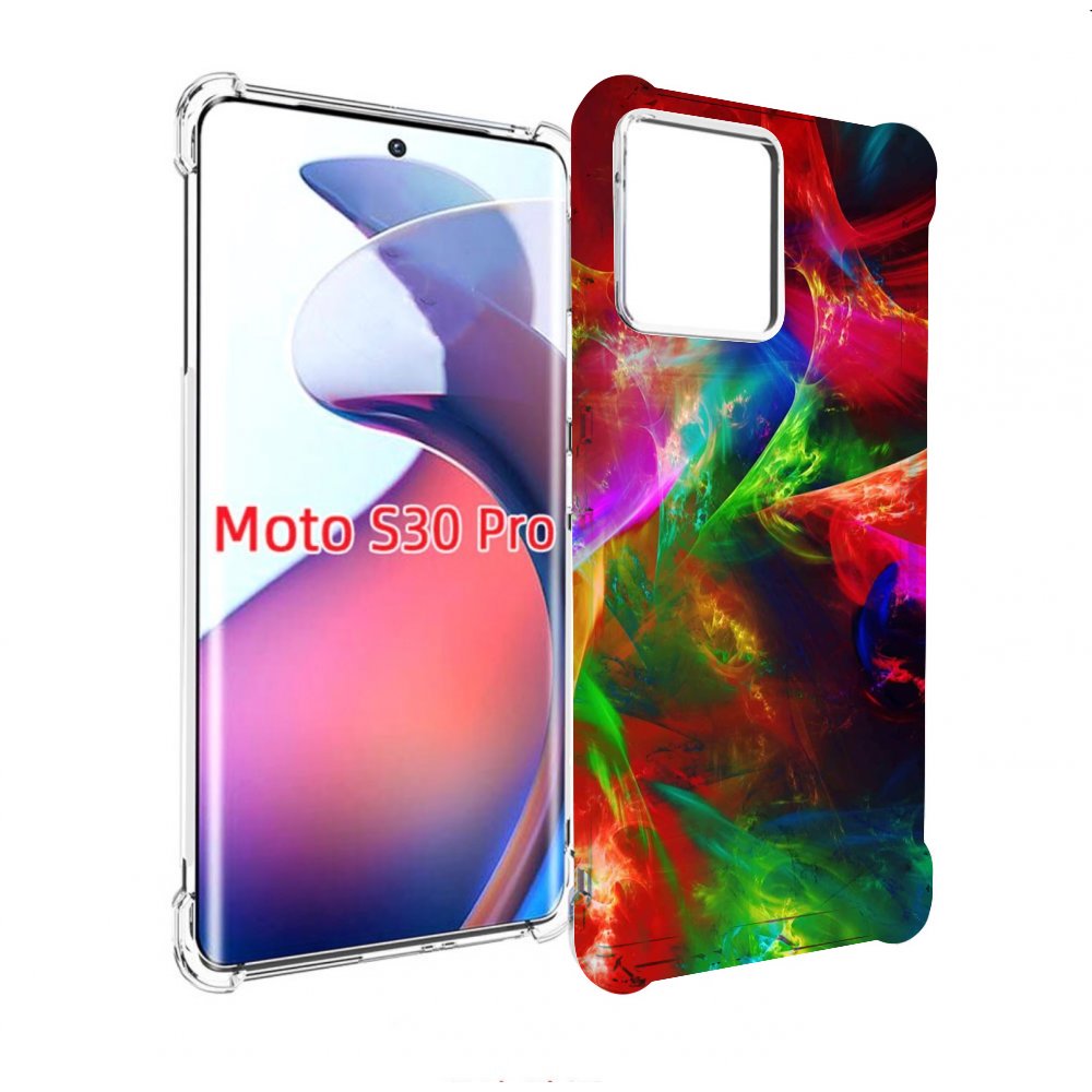 

Чехол MyPads Сияние-красок для Motorola Moto S30 Pro, Прозрачный, Tocco