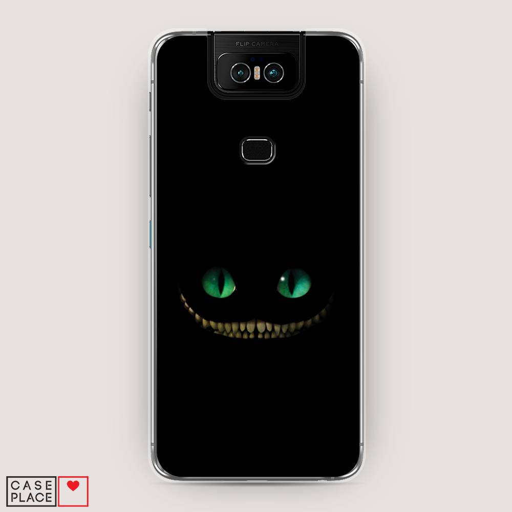 фото Чехол awog "зеленоглазый чеширский кот" для asus zenfone 6 zs630kl