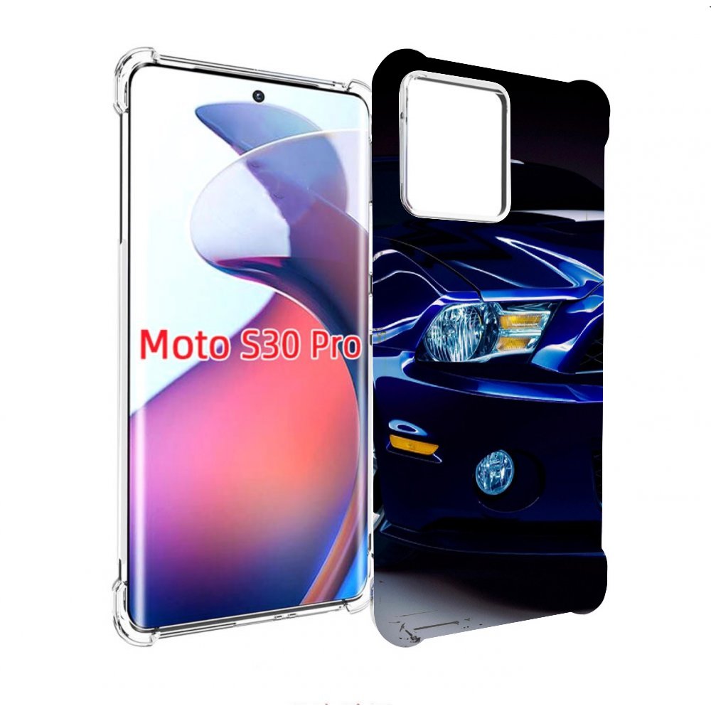 

Чехол MyPads Синяя-машина для Motorola Moto S30 Pro, Прозрачный, Tocco