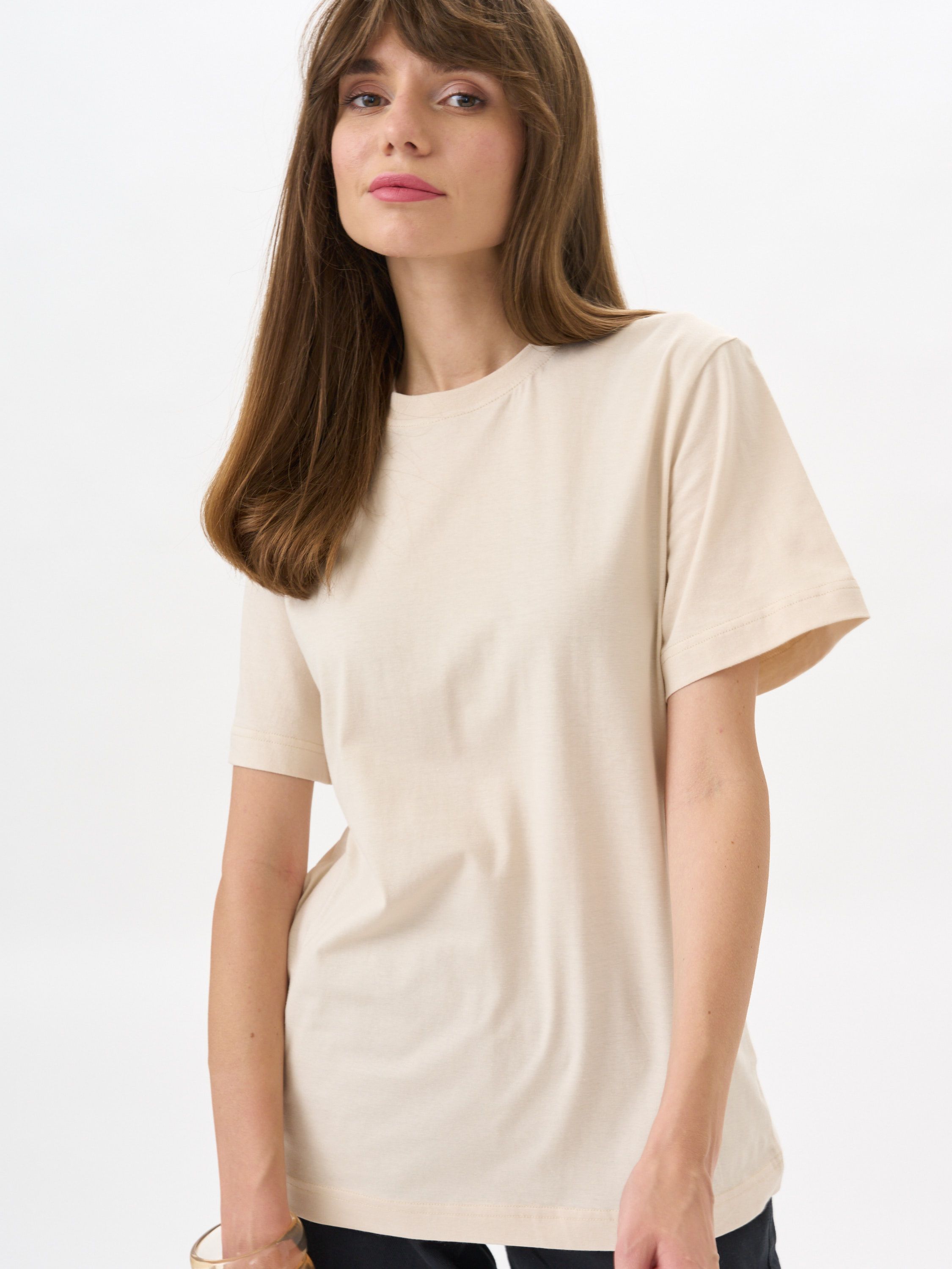 

Футболка женская UZCOTTON оверсайз 1-UZ-W-F-M Молочный 42-44/XS, Белый, 1-UZ-W-F-M