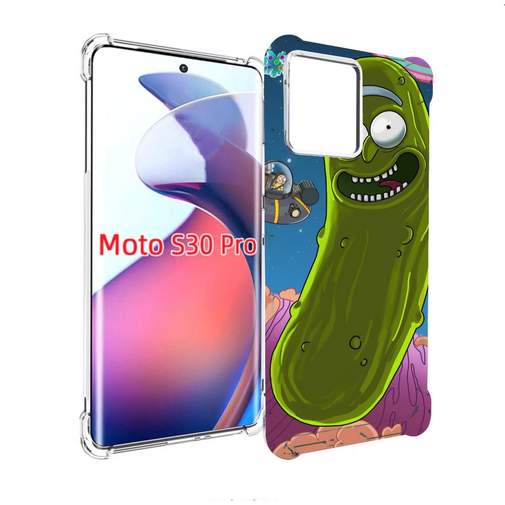 

Чехол MyPads Рик огурец для Motorola Moto S30 Pro, Прозрачный, Tocco