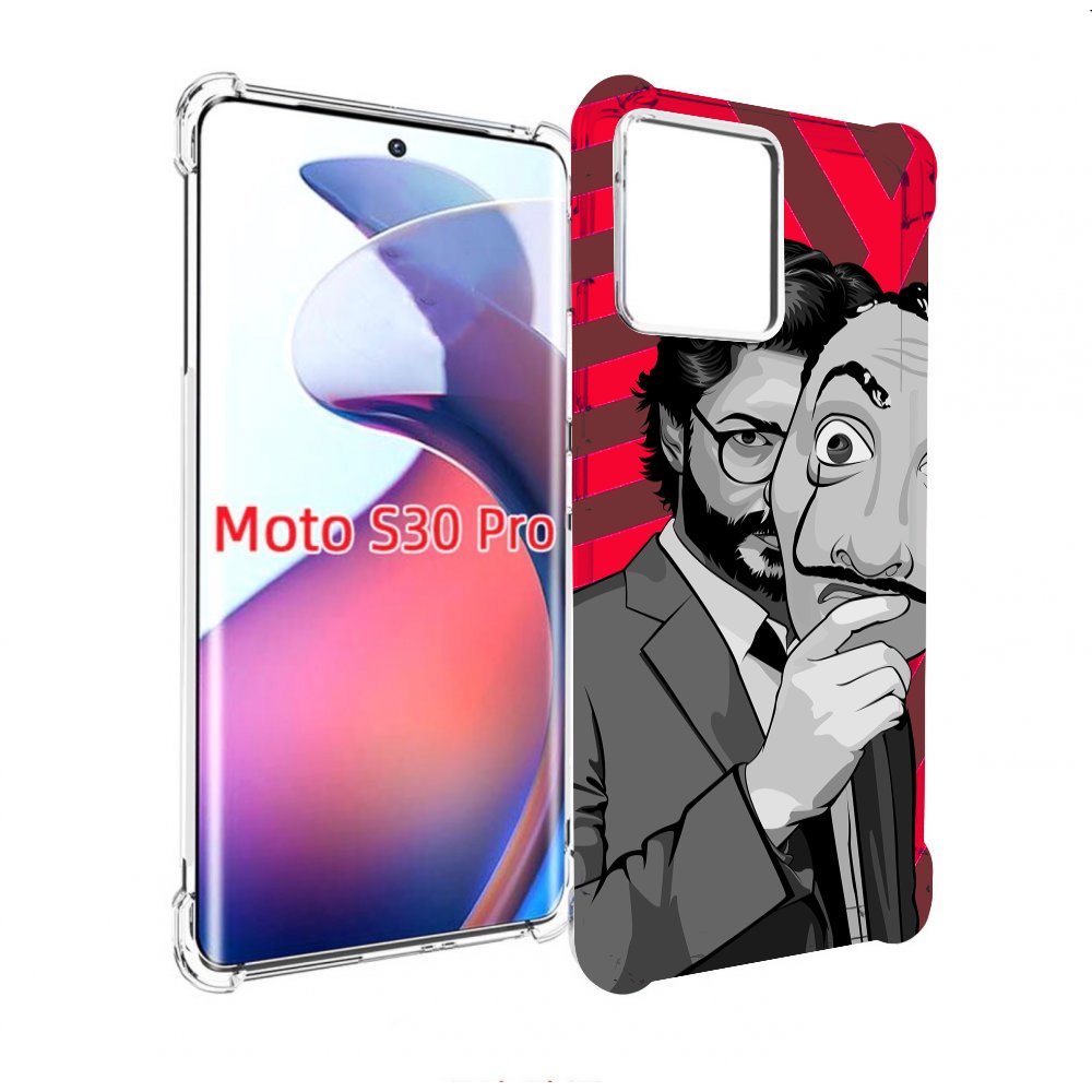 

Чехол MyPads Профессор-бумажый-дом для Motorola Moto S30 Pro, Прозрачный, Tocco