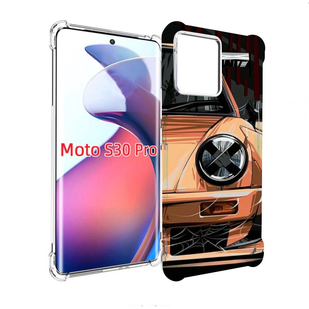 

Чехол MyPads Порш мужской для Motorola Moto S30 Pro, Прозрачный, Tocco