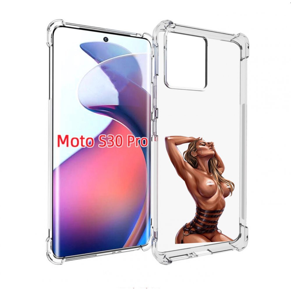 

Чехол MyPads Портупея денский для Motorola Moto S30 Pro, Прозрачный, Tocco