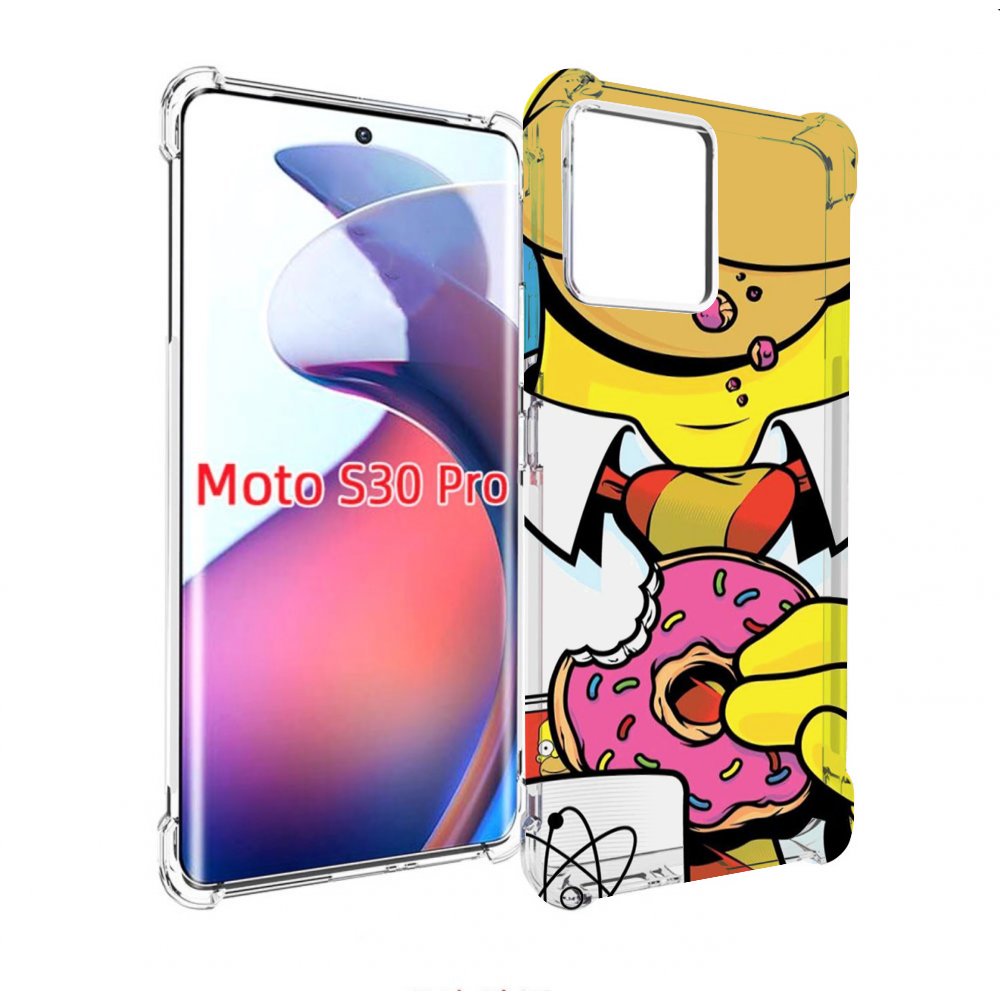 

Чехол MyPads Пончик для Motorola Moto S30 Pro, Прозрачный, Tocco