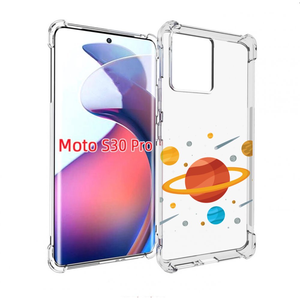 

Чехол MyPads Планета-Сатурн для Motorola Moto S30 Pro, Прозрачный, Tocco