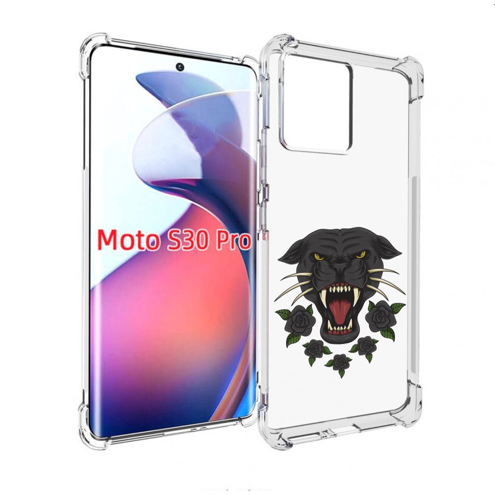 

Чехол MyPads Пантера для Motorola Moto S30 Pro, Прозрачный, Tocco