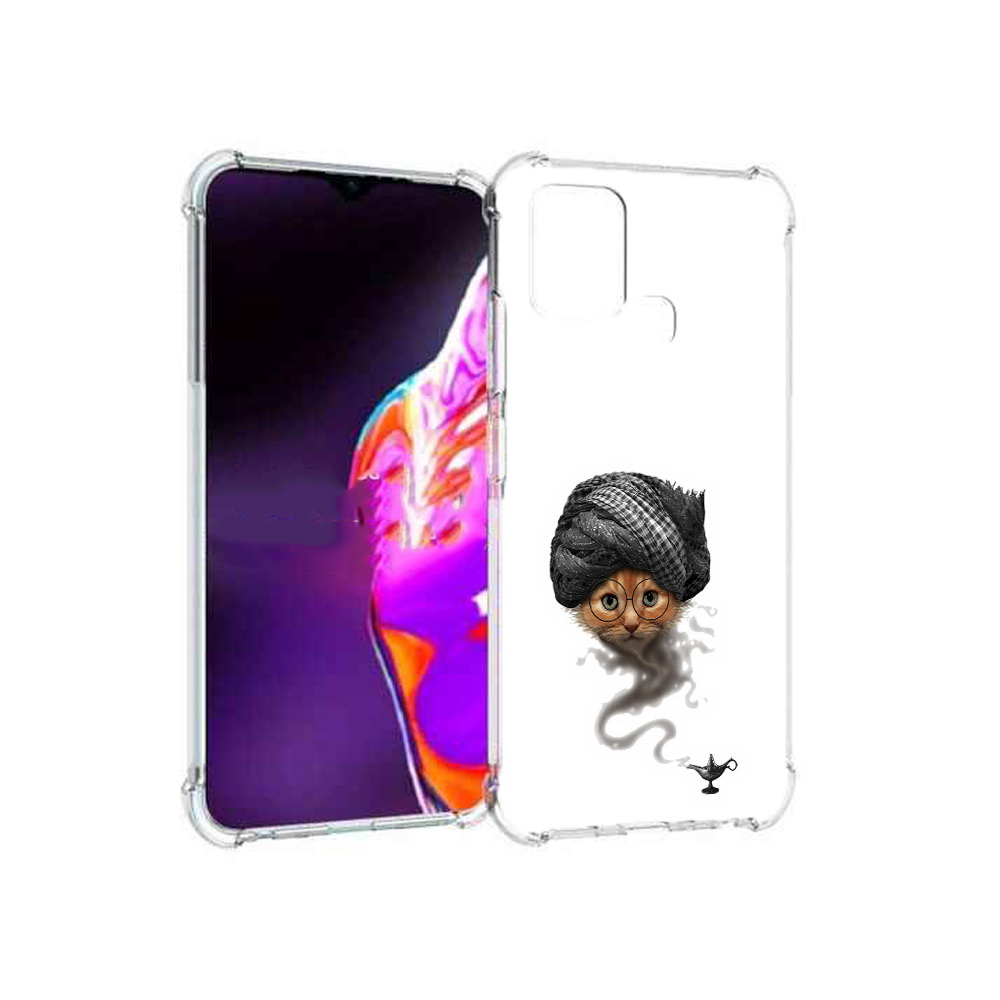 

Чехол MyPads Tocco для Infinix Hot 10s кот джин, Прозрачный, Tocco