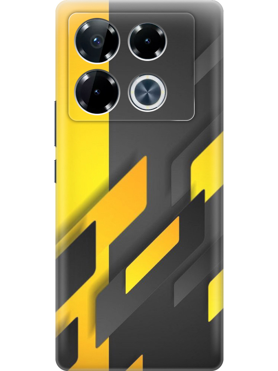 

Силиконовый чехол на Infinix Note 40 Pro / 40 Pro 5g / 40 Pro+ 5g с принтом 801056, Прозрачный;желтый;черный, 782627031