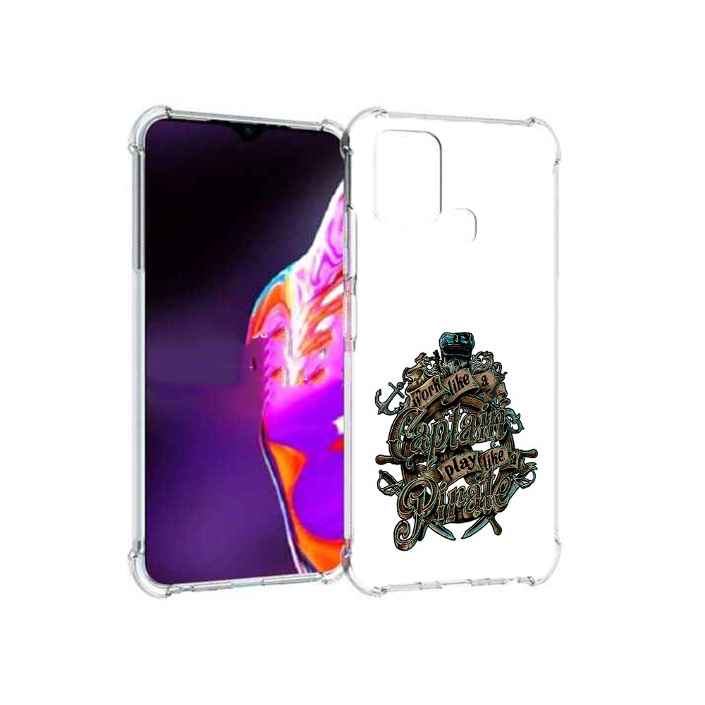 

Чехол MyPads Tocco для Infinix Hot 10s капитан пиратов, Прозрачный, Tocco