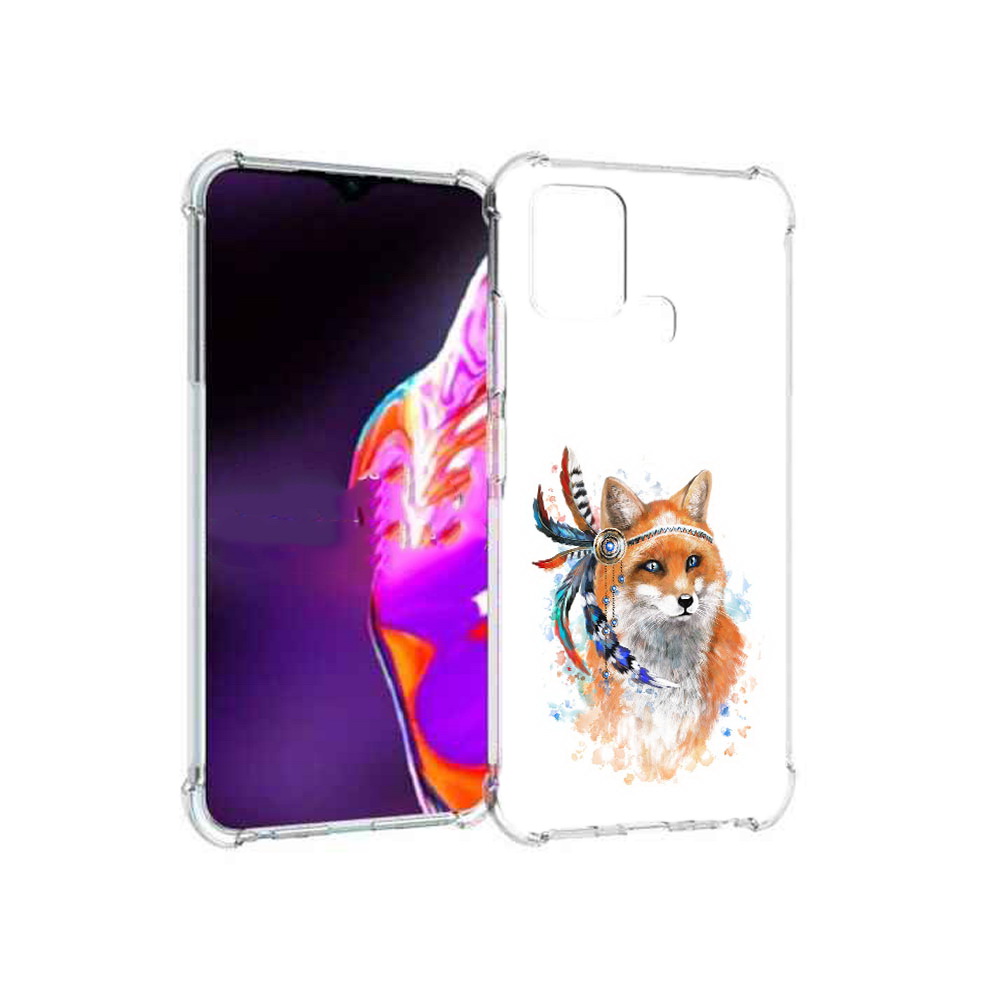 

Чехол MyPads Tocco для Infinix Hot 10s инду лиса, Прозрачный, Tocco