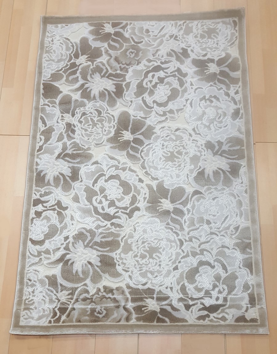 фото Ковер pegas 3861a прямой крем/коричневый 60x110 sofia rugs