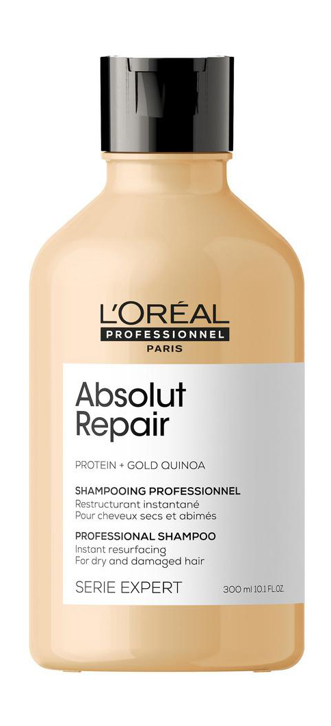 фото Шампунь l'oreal professionnel absolut repair gold для очень поврежденных волос, 300 мл