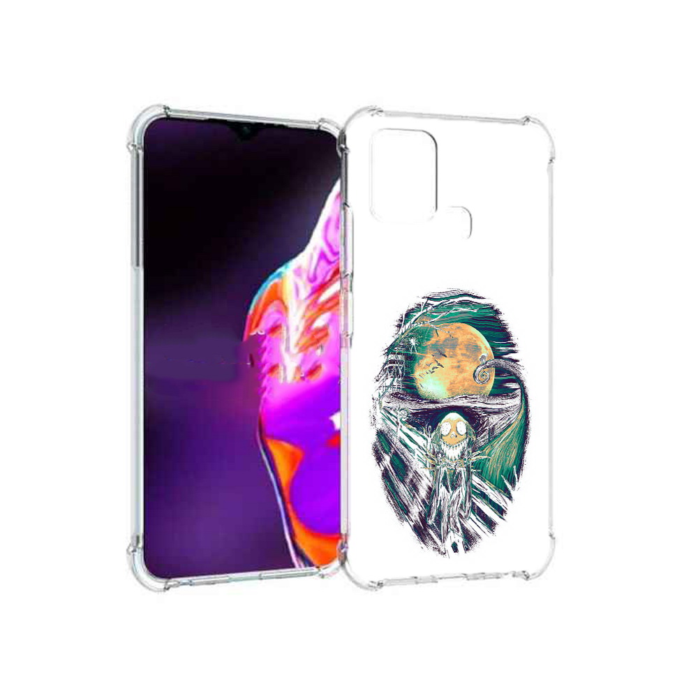 

Чехол MyPads Tocco для Infinix Hot 10s зубастое существо абстракция, Прозрачный, Tocco
