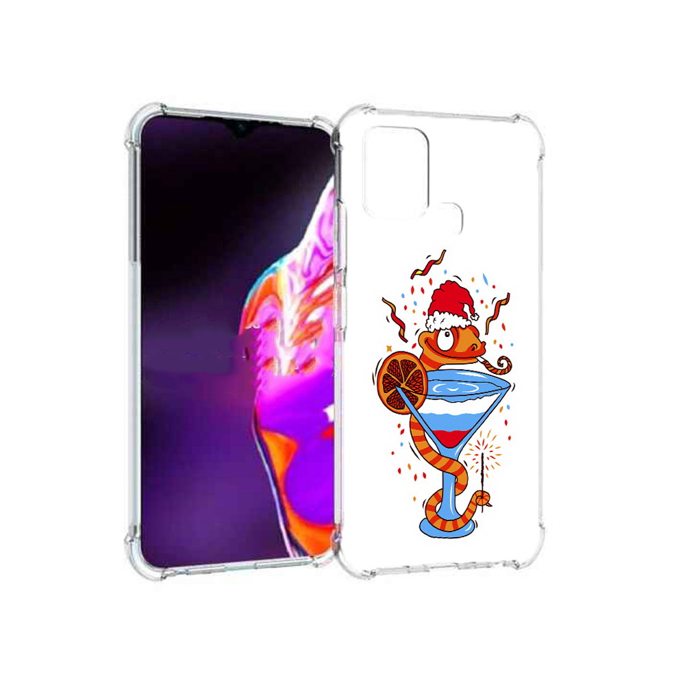 

Чехол MyPads Tocco для Infinix Hot 10s змейка, Прозрачный, Tocco