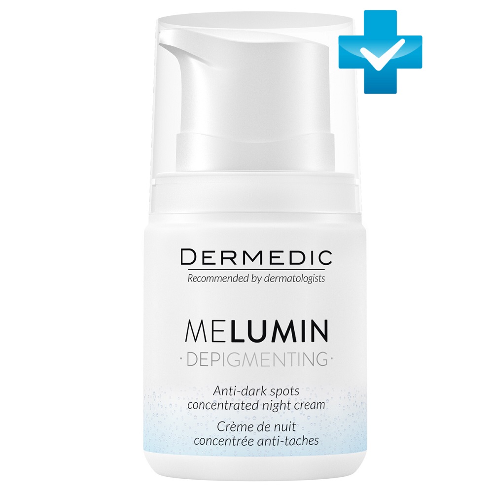 Крем-концентрат Dermedic Melumin ночной, против пигментных пятен, 55 г 214 ключевых иероглифов в картинках с комментариями