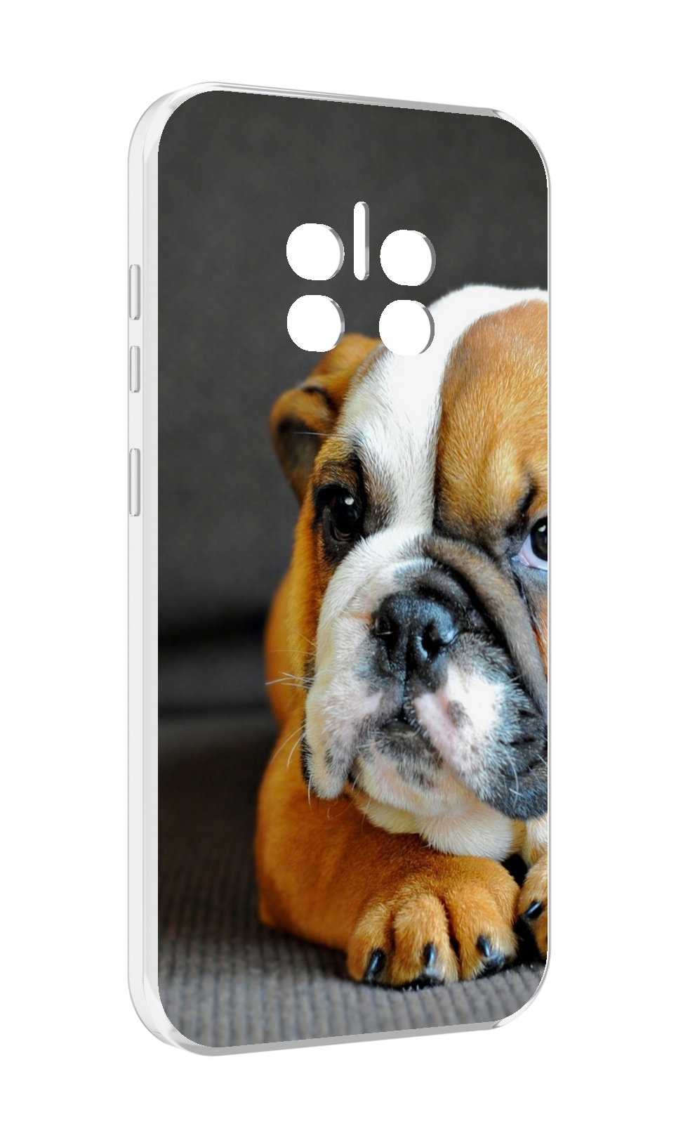 

Чехол MyPads англиискии бульдор для Doogee V11, Прозрачный, Tocco