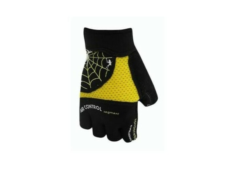 

Велоперчатки Polednik SPIDERWEB р. 10 L желтые, сетчатый верх, замшевая ладошка