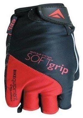 фото Велоперчатки polednik soft grip new р. 12 xxl красные, эластичный верх, прорезиненная ладо