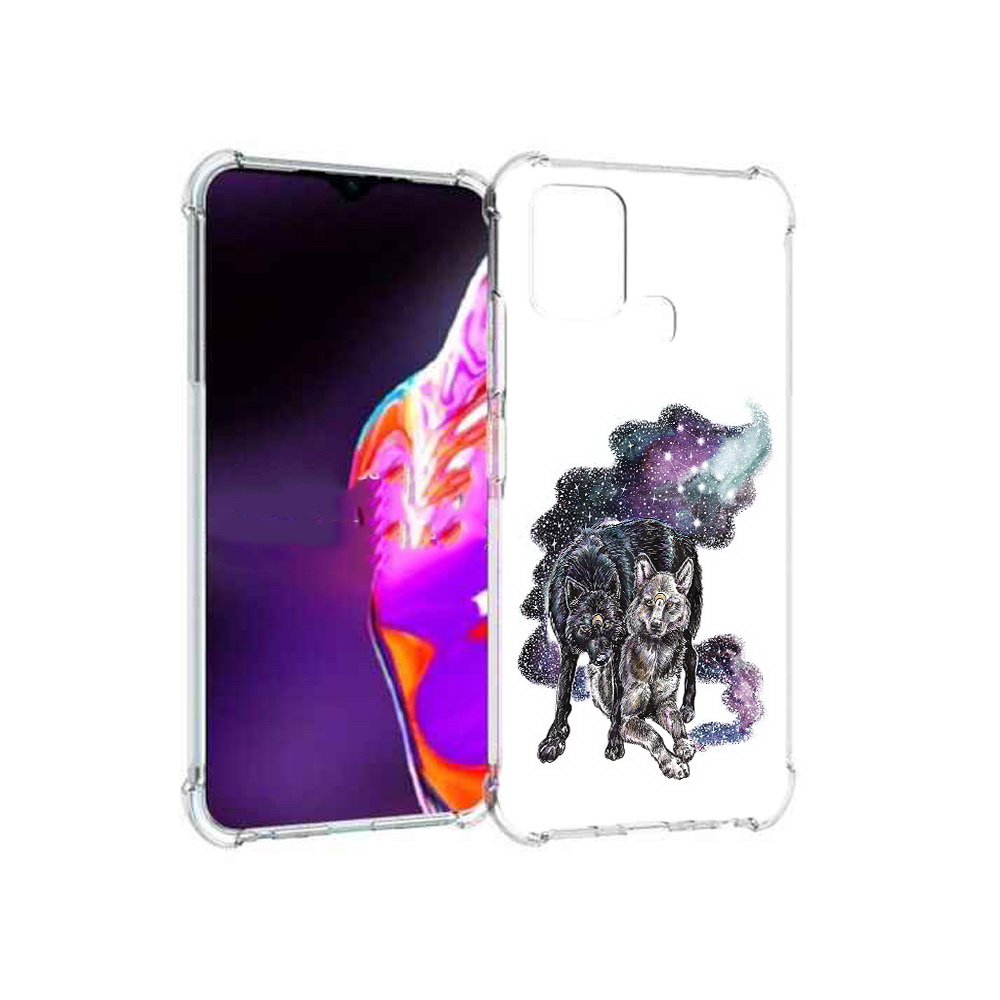 

Чехол MyPads Tocco для Infinix Hot 10s звездные волки, Прозрачный, Tocco