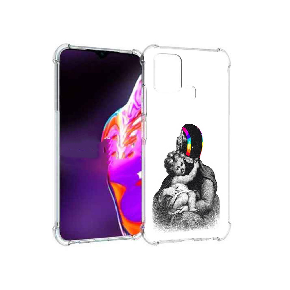 

Чехол MyPads Tocco для Infinix Hot 10s защитник в шлеме, Прозрачный, Tocco
