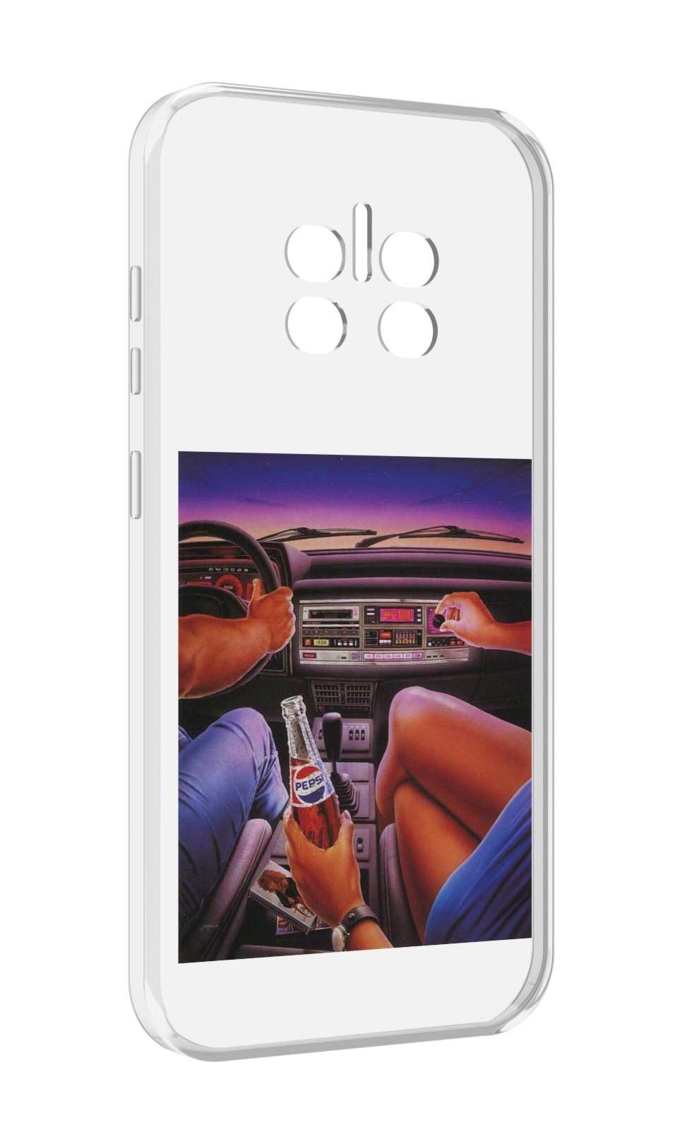

Чехол MyPads американская машина салон для Doogee V11, Прозрачный, Tocco