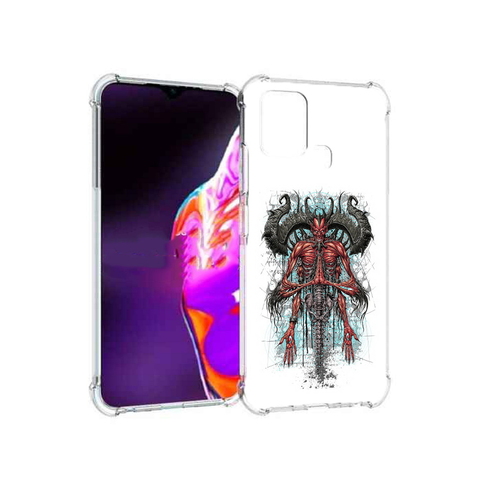 

Чехол MyPads Tocco для Infinix Hot 10s дьявол, Прозрачный, Tocco