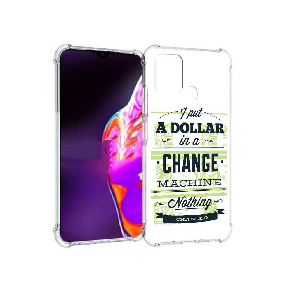 

Чехол MyPads Tocco для Infinix Hot 10s доллар надпись, Прозрачный, Tocco