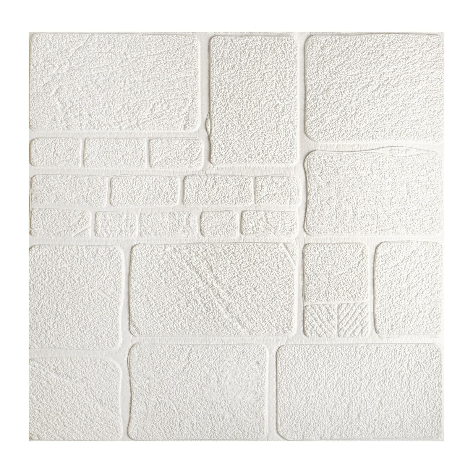 

Самоклеящаяся ПВХ панель "Белая плитка" 69*68см, Белый