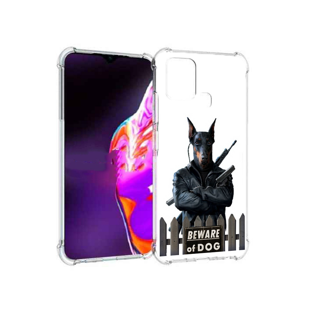 

Чехол MyPads Tocco для Infinix Hot 10s доберман, Прозрачный, Tocco