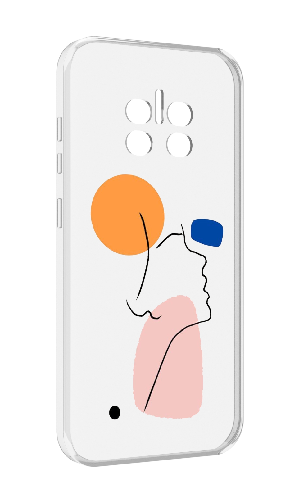 

Чехол MyPads абстракция девушки женский для Doogee V11, Прозрачный, Tocco