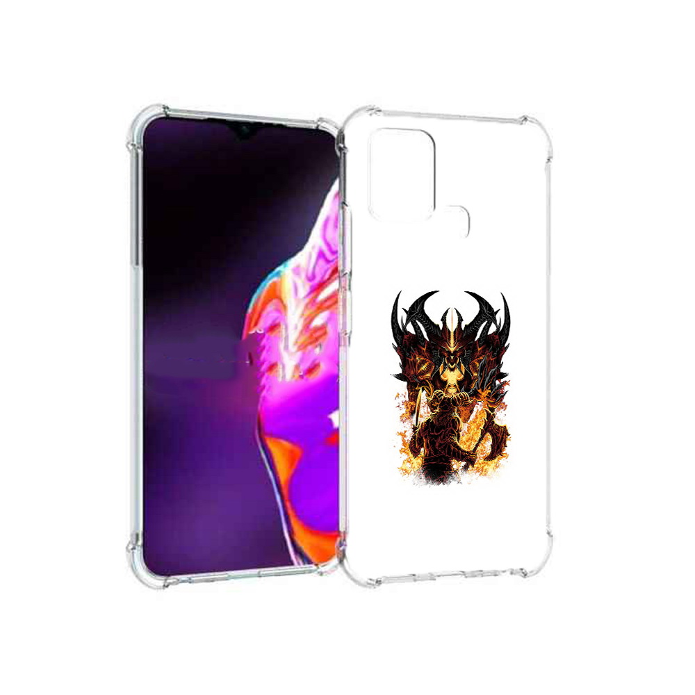

Чехол MyPads Tocco для Infinix Hot 10s демон shadow fiend, Прозрачный, Tocco