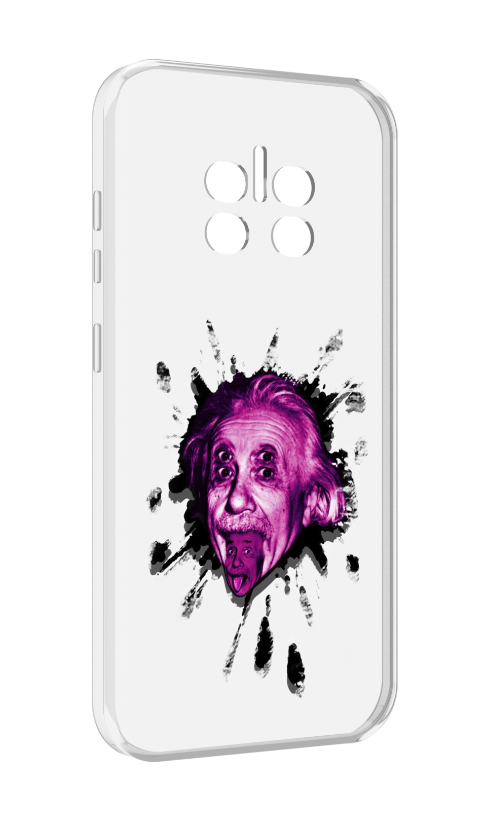 

Чехол MyPads Эйнштейн для Doogee V11, Прозрачный, Tocco