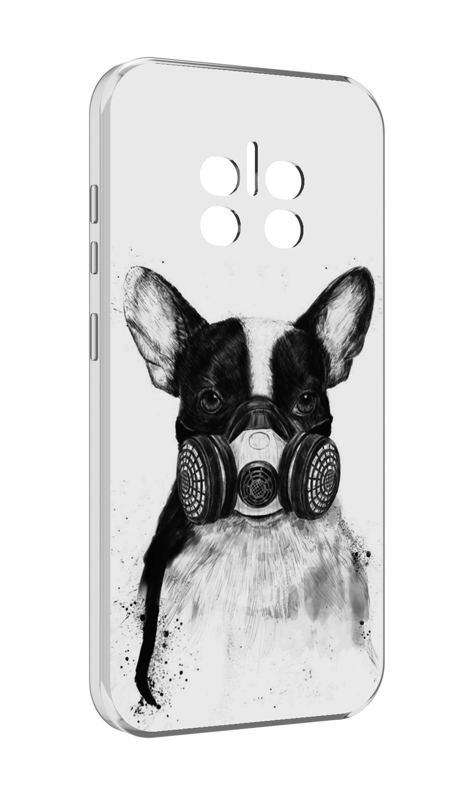 

Чехол MyPads Французский бульдог для Doogee V11, Прозрачный, Tocco