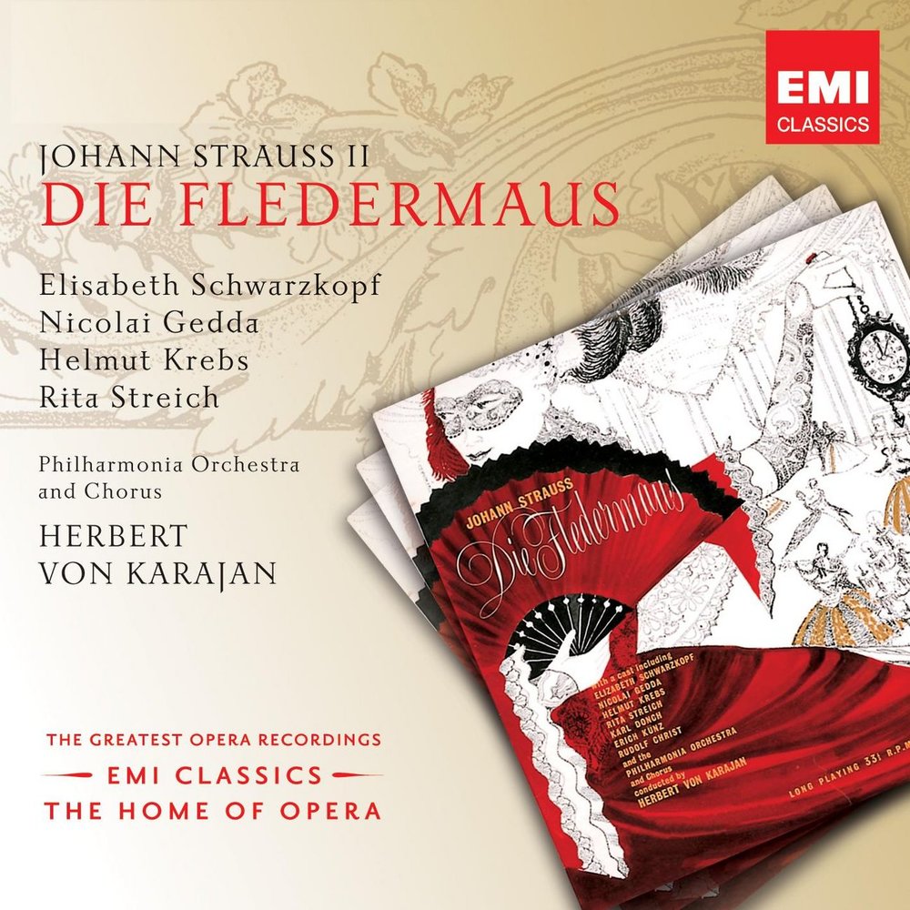 

KARAJAN, HERBERT VON: Die Fledermaus, Johann Strauss (cd)