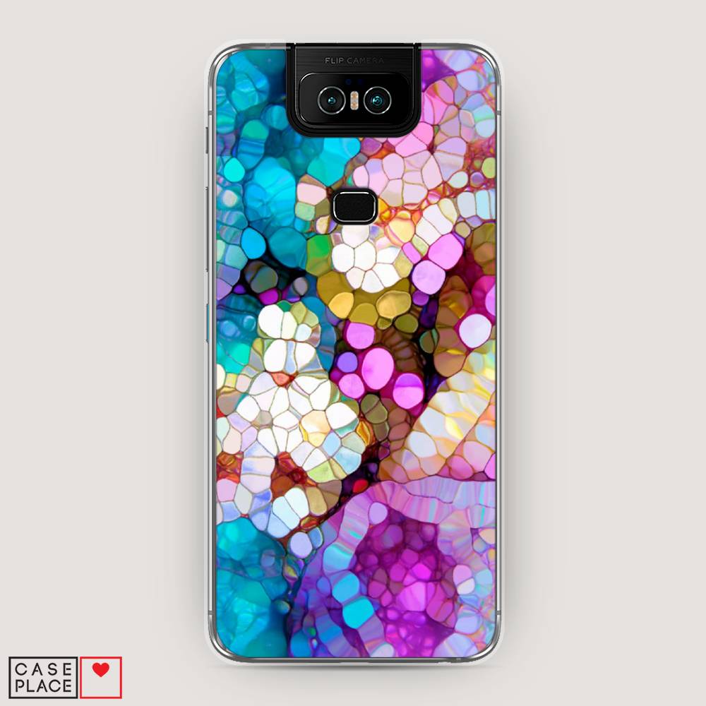 фото Чехол awog "калейдоскоп" для asus zenfone 6 zs630kl