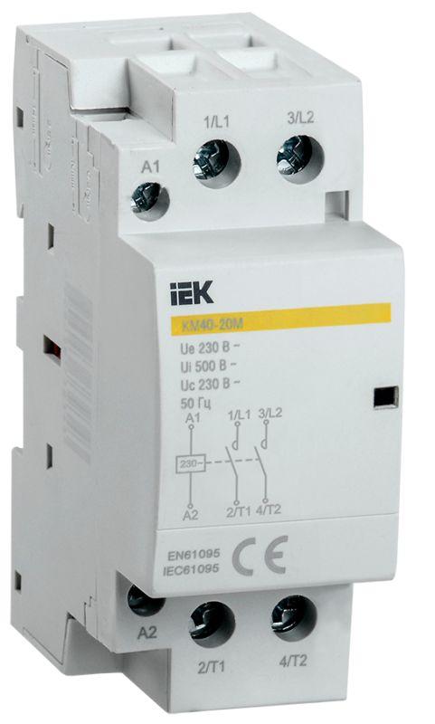 

Контактор модульный КМ40-20М AC IEK MKK11-40-20 ( 1шт. ), MKK11-40-20