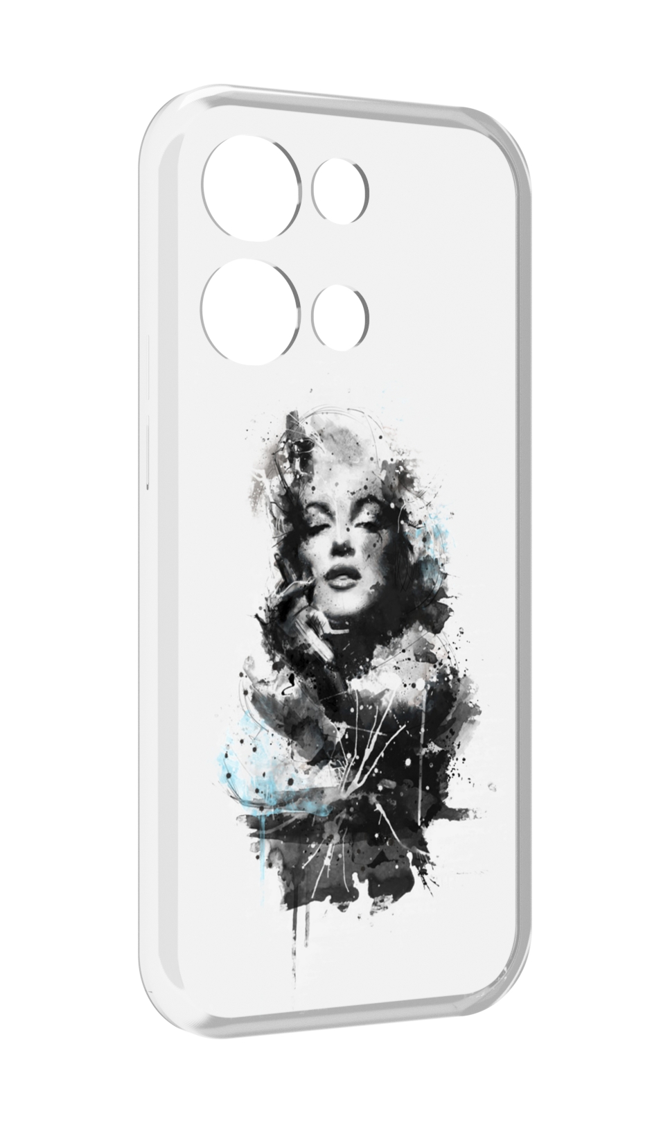 

Чехол MyPads Мерлин Монро загадочная женский для OPPO Reno8 Pro, Прозрачный, Tocco