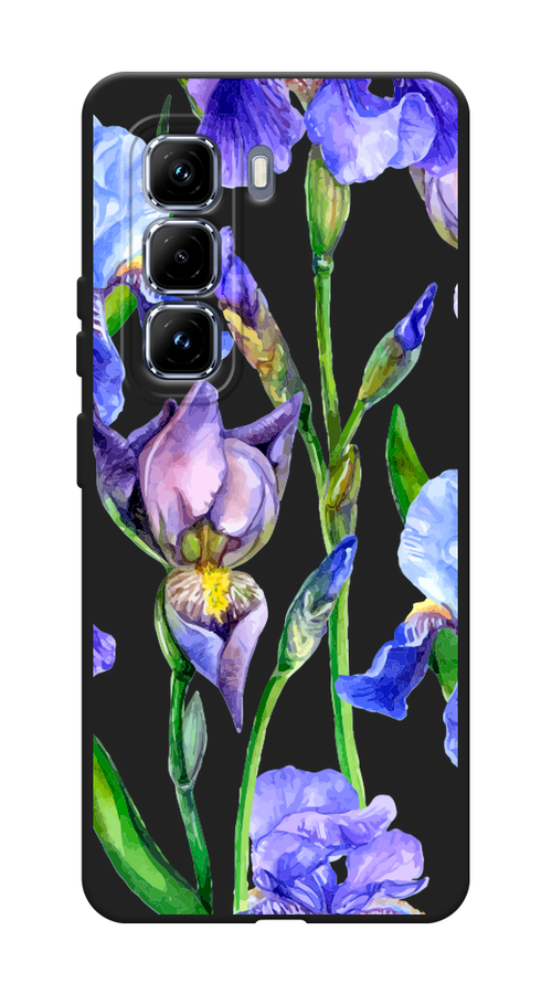 

Чехол Awog на Infinix Hot 50 Pro Plus "Синие ирисы", Фиолетовый;голубой;зеленый, 3107052-1