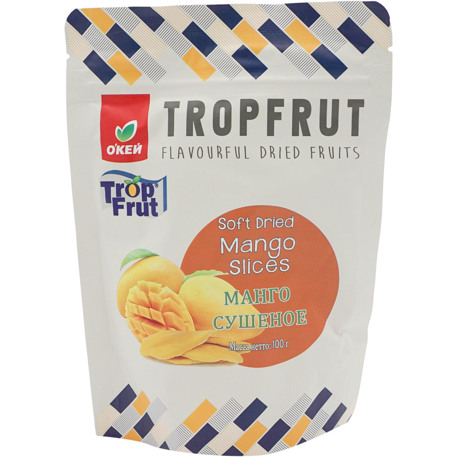 Манго сушеное Окей Trop Frut 100 г 180₽