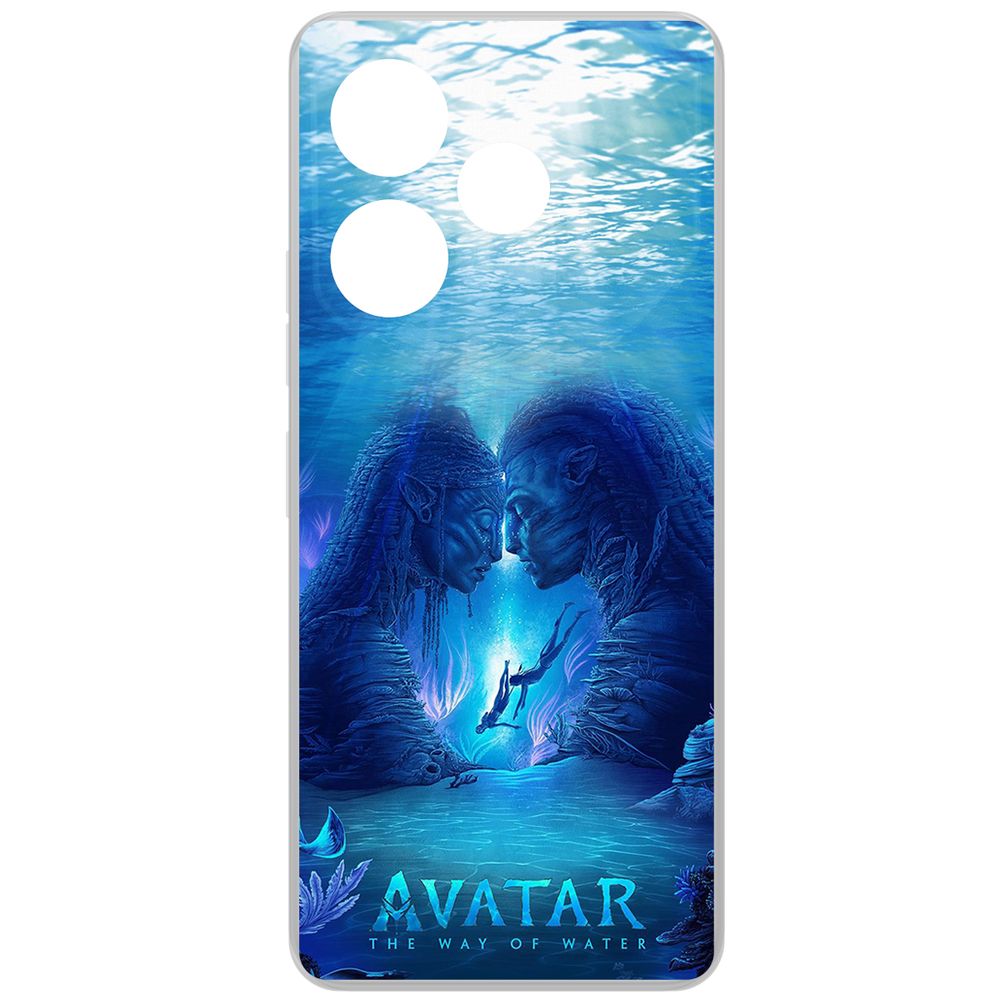 

Чехол-накладка Krutoff Clear Case Аватар - Рифы для TECNO Pova 6, Прозрачный