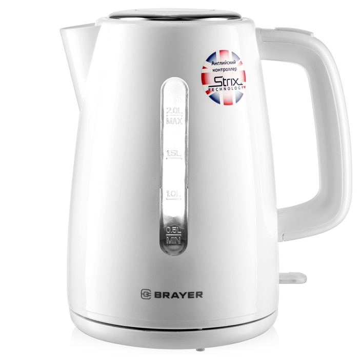 

Чайник электрический Brayer 1058BR-WH 2 л белый, 1058BR-WH