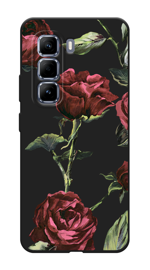 

Чехол Awog на Infinix Hot 50 Pro "Бордовые розы фон", Бордовый, 3106952-1