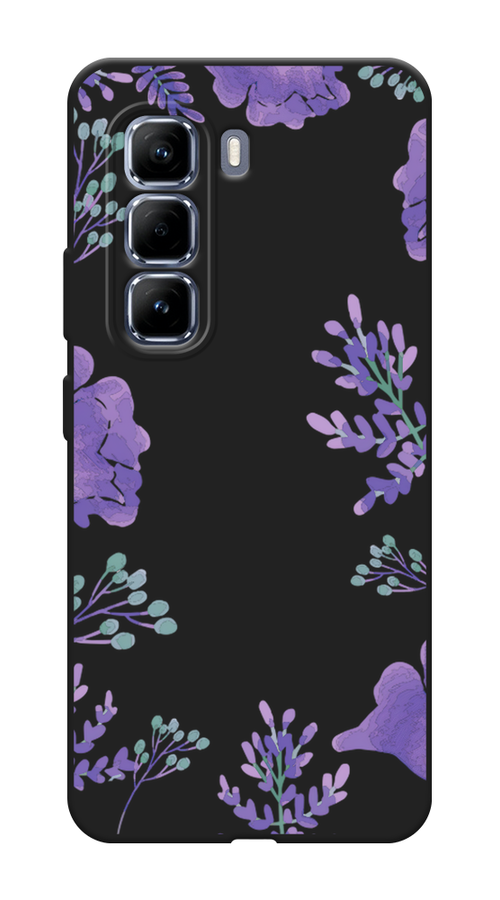 

Чехол Awog на Infinix Hot 50 Pro "Сиреневая цветочная рамка", Прозрачный;фиолетовый, 3106952-1