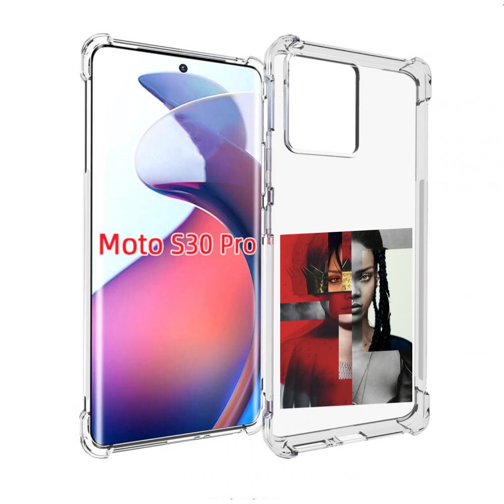 

Чехол MyPads Обложка-Рианна для Motorola Moto S30 Pro, Прозрачный, Tocco