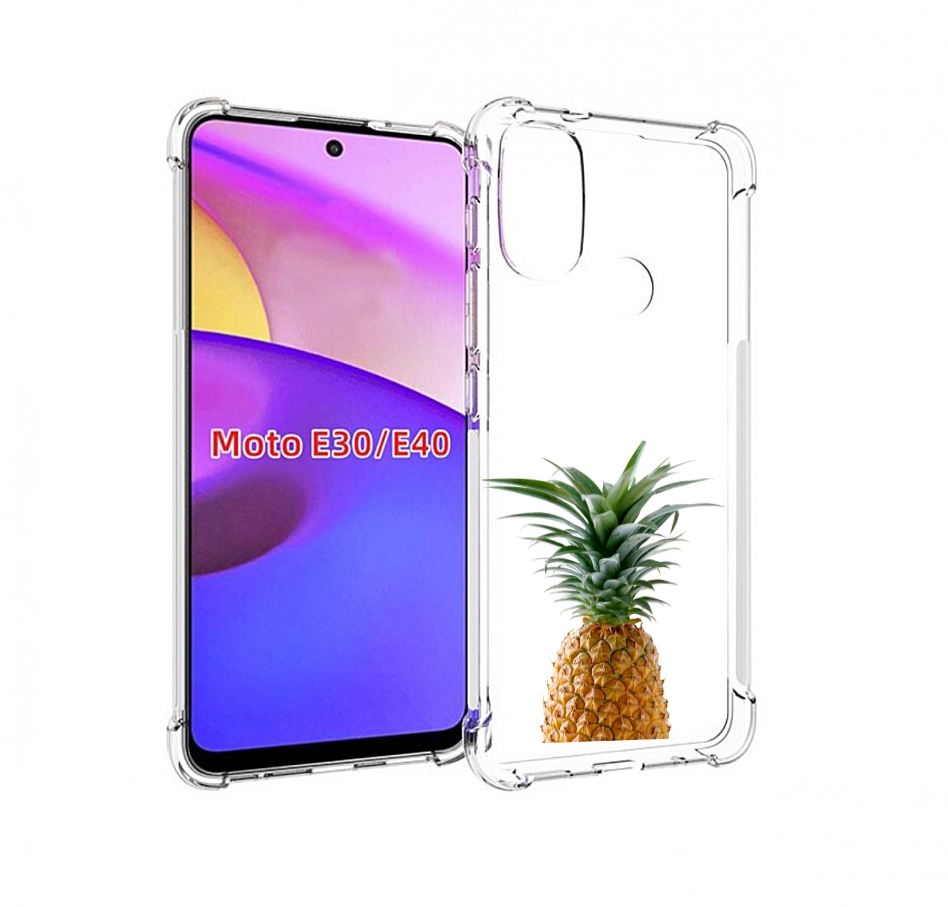 

Чехол бампер MyPads ананас для Motorola Moto E30., Прозрачный, Tocco