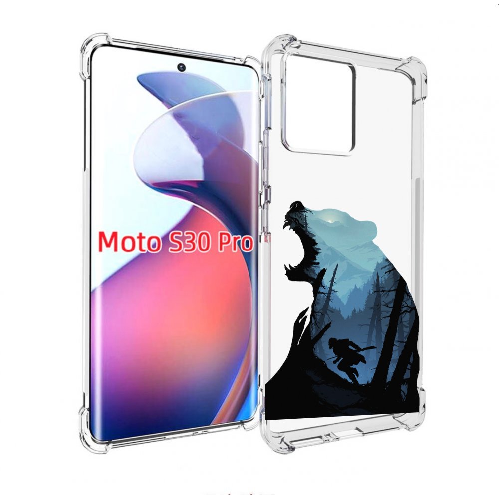 

Чехол MyPads Ночной-медведь для Motorola Moto S30 Pro, Прозрачный, Tocco