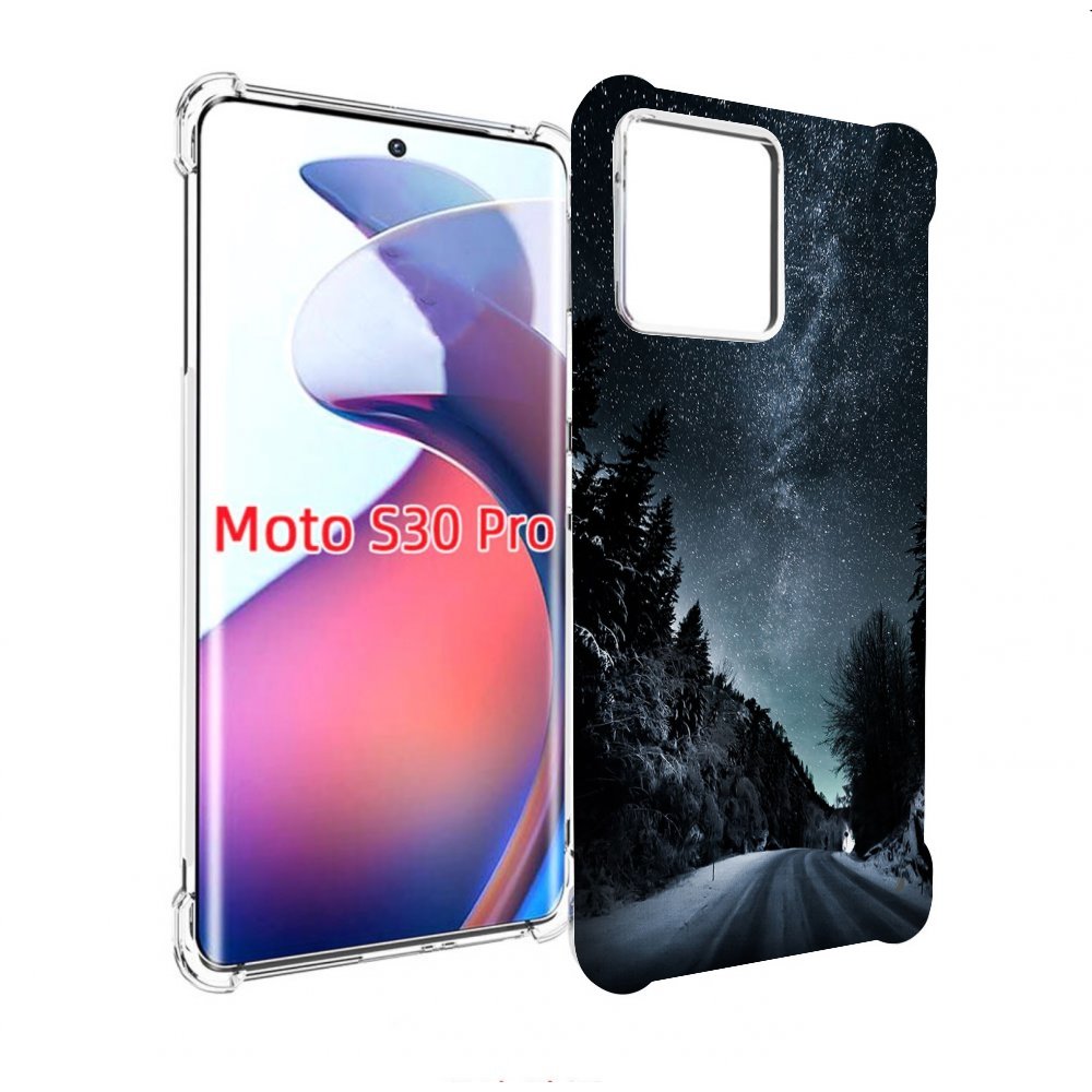 

Чехол MyPads Ночной-лес для Motorola Moto S30 Pro, Прозрачный, Tocco