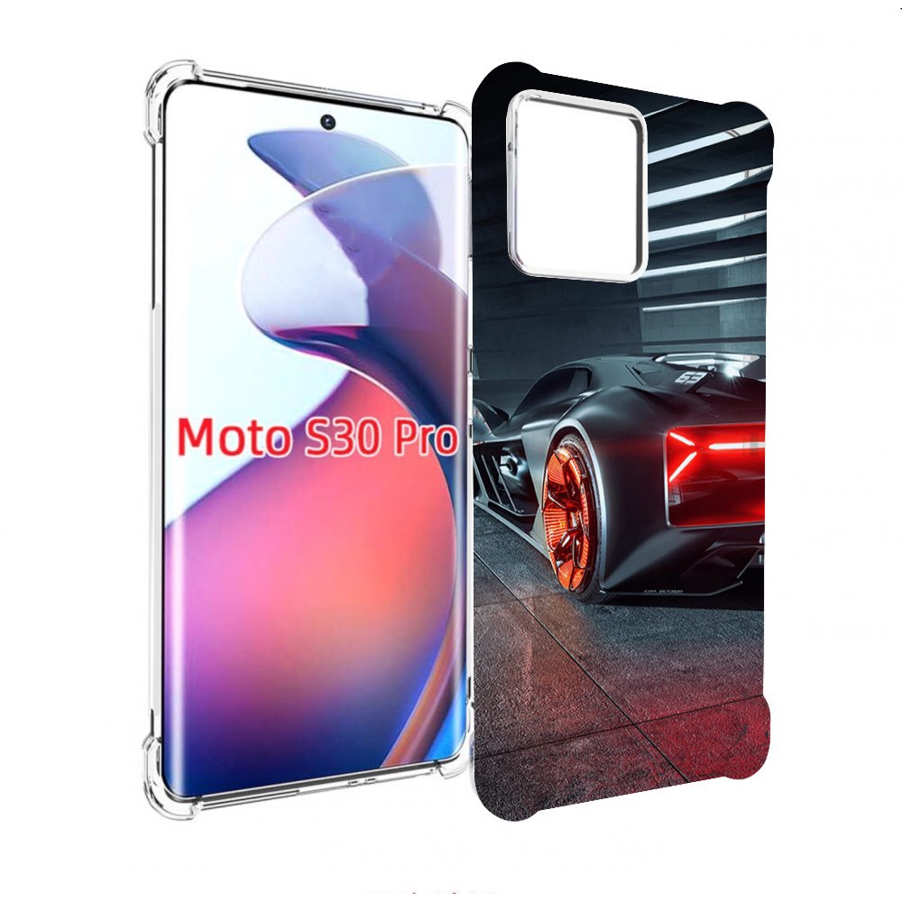 

Чехол MyPads Ночной-город мужской для Motorola Moto S30 Pro, Прозрачный, Tocco